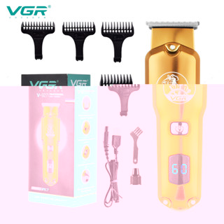 電動理髮器 電剪 電推 理髮器 VGR927液晶LED顯示電推剪理髮器全金屬機身全身水洗髮廊推子 電推剪髮 電剪 電動剃