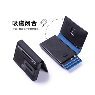新款信用卡包錢包男翻蓋式鋁合金卡包airtag防盜多功能卡盒名片夾名片盒名片套夾證件夾卡包卡片包