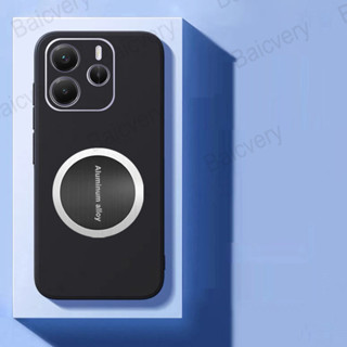 XIAOMI REDMI 小米紅米 Note 14 4G 5G TPU 防摔啞光軟保護套帶鐵皮貼紙手機殼