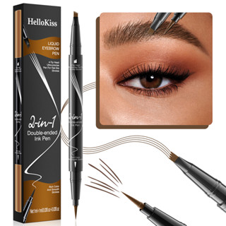 雙頭四叉眉筆 防水二閤一液體眉筆Eyebrow pencil 彩妝