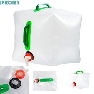 JEROMY戶外水容器,便攜式可重複使用折疊水袋,重量輕5L/10L/15L/20L可折疊儲水罐