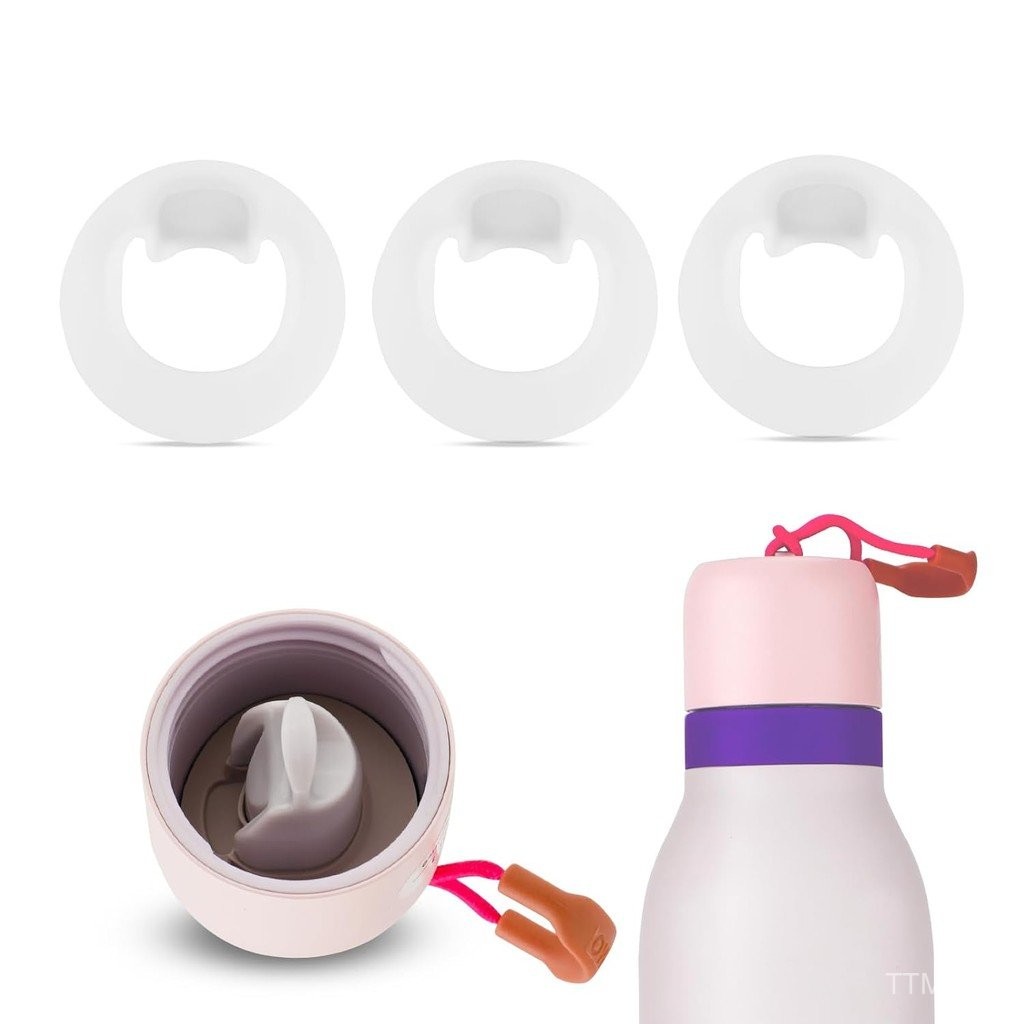 4 件裝水瓶塞更換 Owala FreeSip Twist 18 盎司 24 盎司,矽膠水瓶頂蓋墊片密封件,適用於 Ow