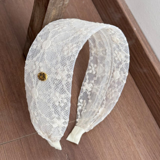 蕾絲花邊寬版髮箍法式復古氣質波西米亞風簡約網紗壓發頭箍髮飾品