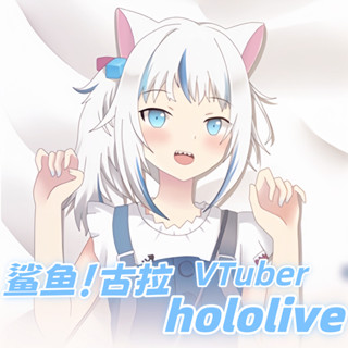 VTuber 古拉 hololive 二次元動漫遊戲周邊等體抱枕遊戲動漫角色雙面印花人形長條抱枕套 桃皮絨 2WT材質