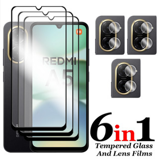 6合1 9D防爆鋼化玻璃 Redmi A5 A4 A3 14C 13C Note 14 4G 5G全覆蓋螢幕保護膜