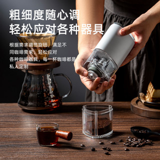 ￡咖啡研磨器￡現貨 [1223人好評]電動USB咖啡研磨機辦公家用便攜半自動磨豆器調料打粉機