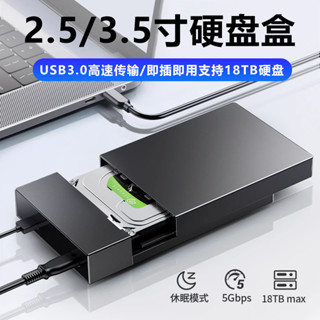 品質現貨# 3.5寸硬碟盒SATA轉USB3.0串列埠SSD固態機械硬碟移動外接讀取通用