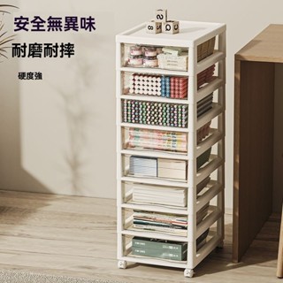 抽屜式收納盒 化妝品家用收納架 桌面美甲置物架 首飾透明收納盒 帶輪檔案學生多層置物櫃