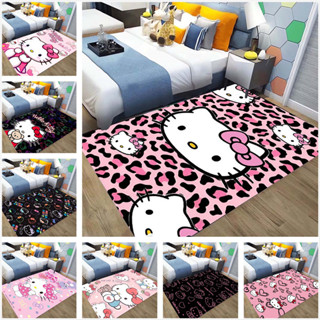 Hello Kitty 三麗鷗日本卡通動漫可愛印花地毯客廳區域大號防滑墊兒童臥室床頭裝飾地墊生日禮物-1