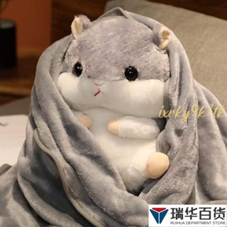 🎉臺灣出貨🎉抱枕毯子二合一 卡通倉鼠冬天抱枕龍貓手捂熊掌玩偶卡通公仔毛絨可愛超萌