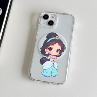 迪士尼 茉莉公主 磁吸手機殼 Magsafe手機殼 適用 iphone 12 13 14pro 15 16 max