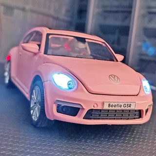 大眾甲殼蟲車模型模擬合金金屬車模型小汽車模型兒童玩具男孩