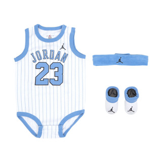 Nike 包屁衣 Jordan 新生兒 嬰幼兒 禮盒組 彌月禮 喬丹 三件組 [ACS] JD2433029NB-001