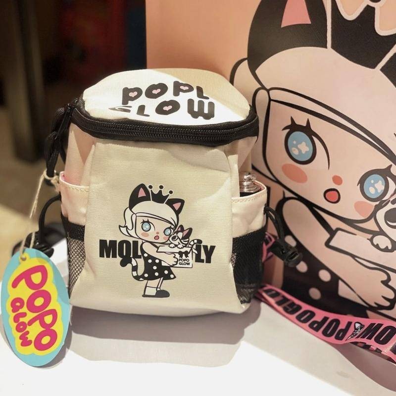 猫咪molly護照包大肚水杯包單肩斜挎零錢旅行包