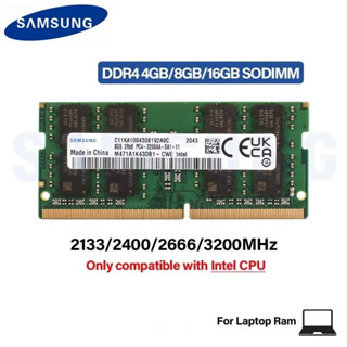 SAMSUNG 三星筆記本電腦記憶體 DDR4 4GB 8GB 16GB 3200MHz 2666Mhz 2400MHz