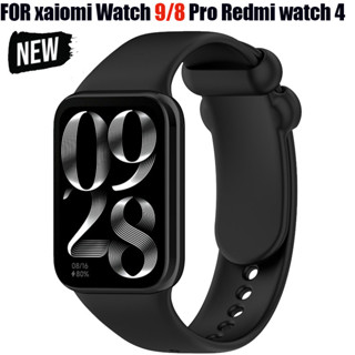 REDMI XIAOMI 矽膠錶帶​​​​​​​ 相容小米手環 9/8 Pro 錶帶柔軟智慧手錶運動手鍊腕帶適用於紅米手