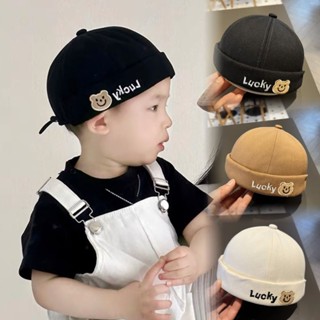 👒卡通可愛帽子🧢兒童帽子春秋款男童洋氣地主帽寶寶雅痞帽夏季薄款瓜皮帽🧩33-HANBUBU