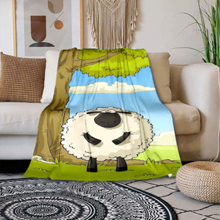 S-haun the Sheep Blanket 輕薄法蘭絨蓋毯卡通保暖涼爽防靜電四季適用流行時尚禮物