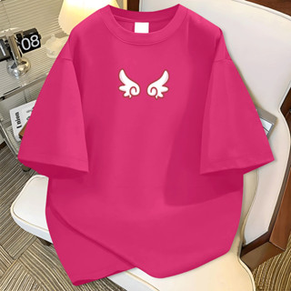 臺灣出貨 美式 T恤 純棉短袖 設計上衣 女服飾 圓領t恤 女生 t恤 3xl 慵懶 復古裝 春天上衣 港味chicT恤