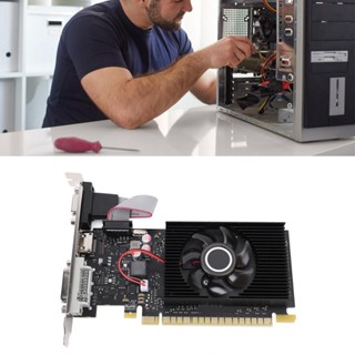 遊戲顯示卡 DVI VGA 高畫質多媒體介面臺式電腦顯卡易於安裝 1GB DDR3 64bit PCI Express 1.