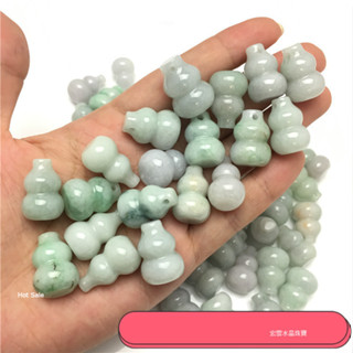 宏雲Hongyun-jf-(1pcs)- 緬甸a貨葫蘆散件玉器玉石配件翡翠吊墜翡翠玉石玉器珠寶玉器