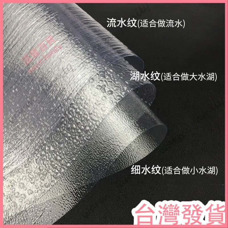 🍠台灣發貨+統編🍠限時下殺🍠pvc水紋紙模型水紋水波片沙盤模型水麵仿真水流水紋膠片大小湖水