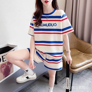 [推薦]冰絲 睡衣女2025夏季短褲套裝胖mm大碼女裝寬鬆休閒運動家居服潮 FKAY