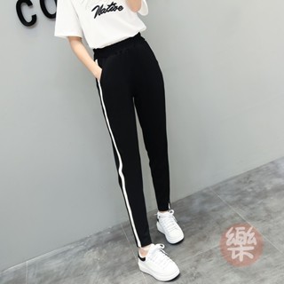 韓版長褲秋冬新款刷毛加厚運動褲女百搭哈倫褲女休閒褲女學生褲子女 女生長褲 休閒褲 秋冬長褲 「樂購」