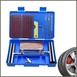 汽車輪胎維修套件扁平快速釣具套裝插頭工具無內胎 T 型手柄繩塞堅固便攜有效 lofutw