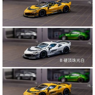 MJ 1:64 法拉利F9XX敞篷硬頂合金車模型模擬收藏禮物玩具擺件跑車絕版模型