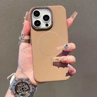 加高鏡頭框 手機殼 膚感磨砂 PC硬殼 磁吸 適用於 iPhone 16 15 14 13 12 Pro max 保護殼