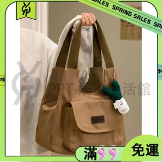 百貨商店帆布包 夏托特包 日系 大學生上課單肩 通勤包 外出媽咪手拎手提袋 補習袋 百寶袋 功課袋 萬用 手提包 便當袋