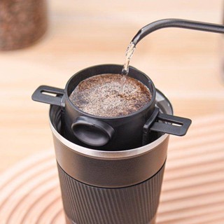 便攜沖濾組合杯隨行過濾咖啡杯小天使不銹鋼過濾網濾杯戶外隨手杯