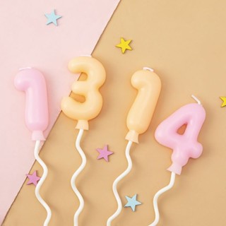 【生日蛋糕裝飾】✨新品 臺灣熱銷 免運✨烘焙蛋糕數字蠟燭馬卡龍彩色氣球公主風兒童生日蛋糕聚會甜品外掛