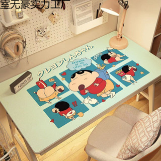 mouse pad 滑鼠墊 table mat 桌墊 辦公桌墊蠟筆小新pvc桌墊辦公桌面墊宿舍學習寫字檯書桌墊防水防油