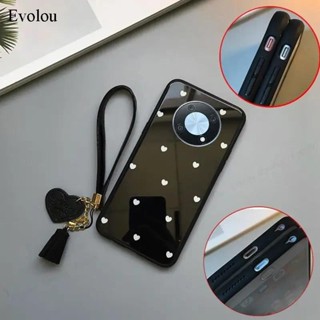 愛心圖案流蘇掛繩手機殼適用於 VIVO X200 Pro Mini X 200 鋼化玻璃防震保護套適用於 VIVO X1