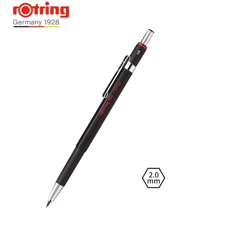德國Rotring紅環 300 自動鉛筆 2.0mm繪圖 繪畫 專用低重心 不易斷芯
