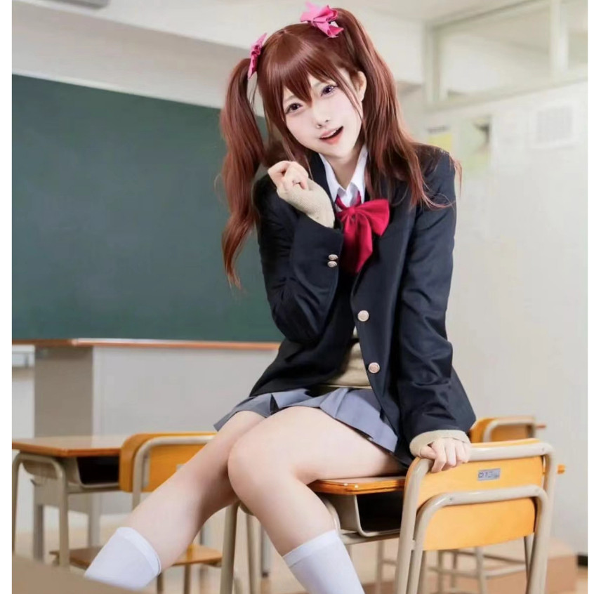 超商免運💖 2.5次元的誘惑天乃莉莉莎橘美花莉制服女JK校服cos服理理莎莉莉紗 2.5次元的誘惑cos