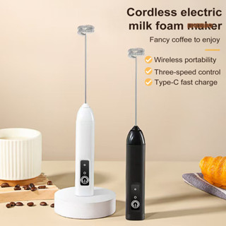 [妙妙屋]奶泡器電動打蛋器打蛋電動小型食品級家用手持攪拌器咖啡奶泡器