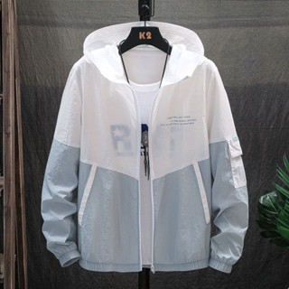 夏季男士防曬衣外套 超薄款防曬皮膚衣 學生潮流透氣防曬服 戶外防潑水輕薄夾克 百搭防曬衫