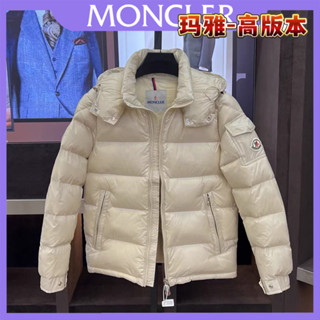 白鴨絨杏色情侶連帽外套冬季羽絨服 WQN2