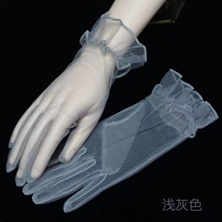 特價！F&X 蕾絲防曬手套[1645人收藏]新娘婚紗禮服酒紅色晚裝結婚手紗黑色香檳色演出舞會網紗白色