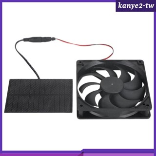 [KY] 3w 太陽能排氣抽風機 6 英寸迷你動力風扇,適用於狗雞舍溫室房車