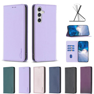 皮革暗磁掀蓋套 磁吸插卡 翻蓋皮套 適用 三星 Galaxy A56 A36 A26 A16 5G 手機殼