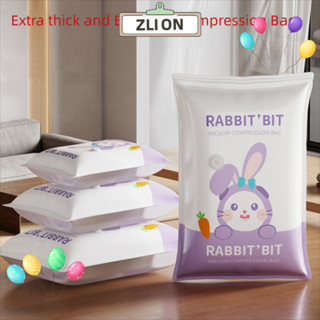 ZLION1真空壓縮袋,卡通片大容量衣服被子包裝袋,新的加厚可重複使用的衣物防塵罩衣物收納盒