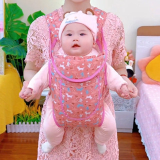 嬰兒腰凳 防風背巾 背帶嬰兒小月齡外出簡易抱娃神器新生兒前抱式夏季透氣網寶寶背袋