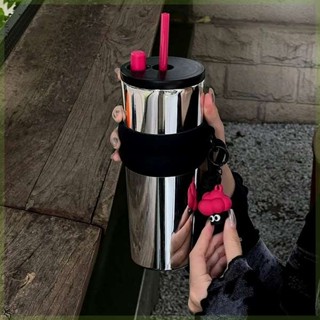 保冰杯 隨行杯 高顏值大麥克保溫杯316不鏽鋼咖啡新款冰霸杯吸管水杯隨行大容量