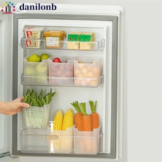 DANILO冰箱門儲物盒,冰箱收納箱家庭冰箱儲物整理器,廚房整理器塑膠白色水果保鮮盒用於廚房