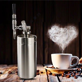 2L氮氣咖啡機 冷萃茶冰萃不銹鋼發泡槍 發泡器 液冰激凌機 冷萃咖啡 5升 家用商用茶飲料機 高檔食品級N2咖啡製作
