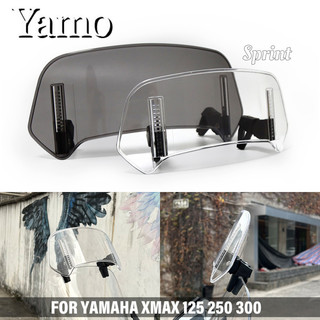 山葉 適用於 YAMAHA XMAX 300、125、250 擋風玻璃、加高擋風玻璃、X-MAX 加高機車擋風玻璃